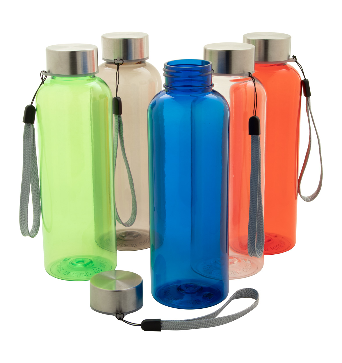 HydraPak Recon - Borraccia d'Acqua in Plastica Riciclata al 50%, Eco-Friendly e Senza BPA, Tappo a Vite a Flusso Regolare, Facile da Trasportare (750 ml, Trasparente/Nero e Bianco
