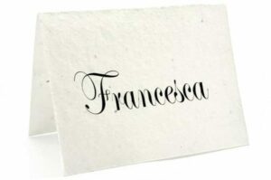 segnaposto matrimonio carta piantabile ecocard