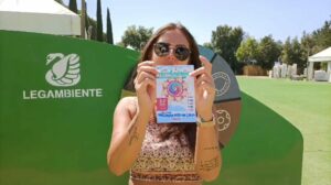 badge ecologico in eco-card realizzato per festambiente 2022, il festival di legambiente