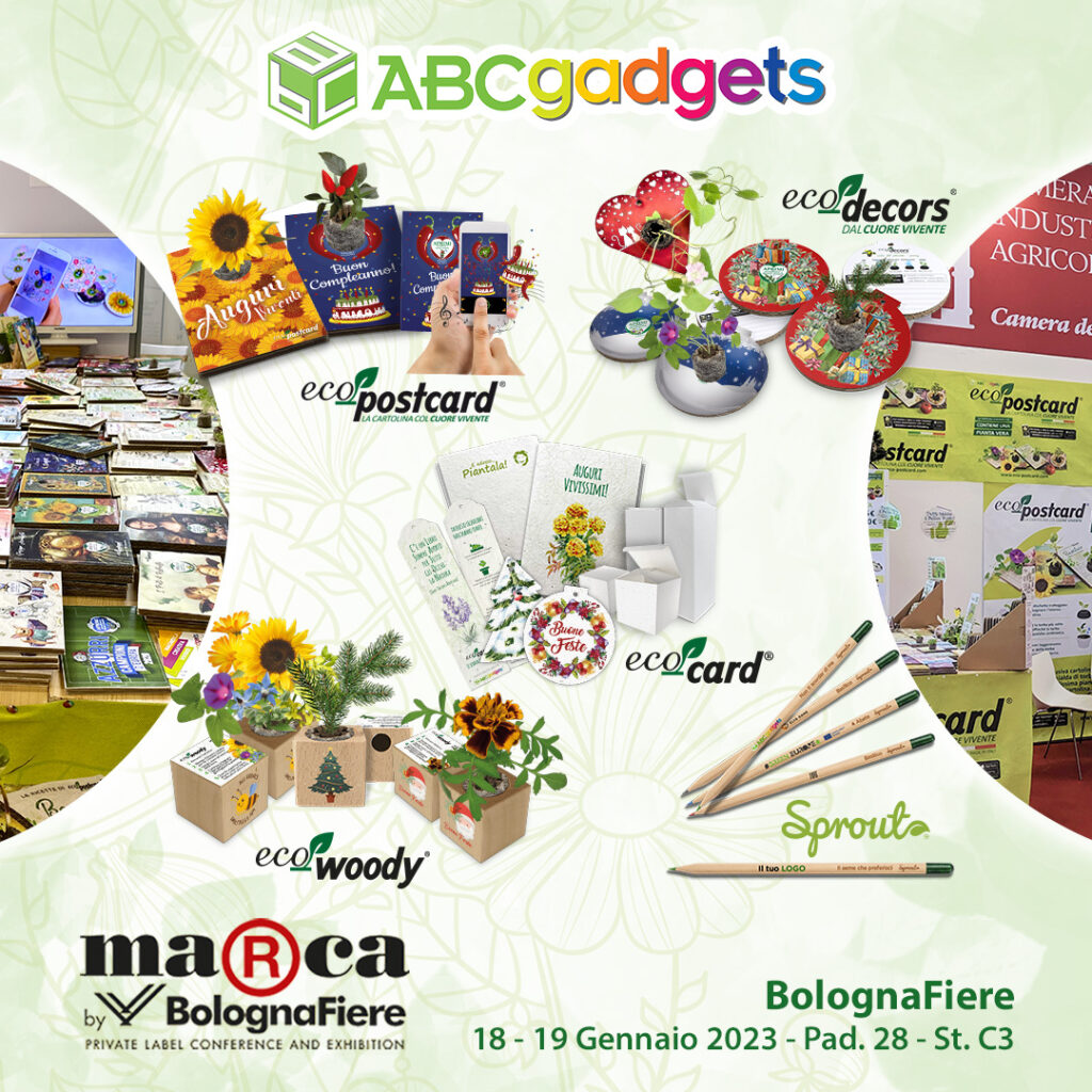 ABC Gadgets presenta a MARCA 2023 promozioni eco-sostenibili per la Distribuzione Moderna