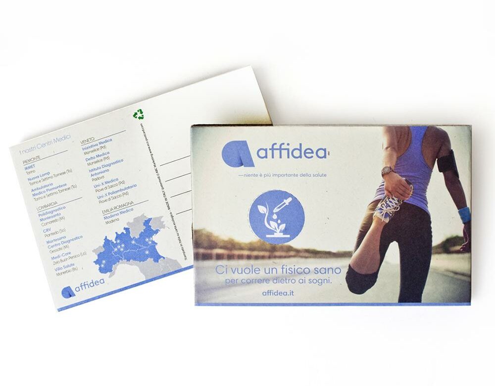 affidea ecopostcard personalizzata