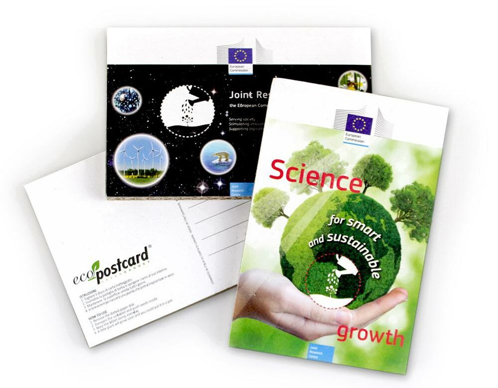 eco-postcard gadget personalizzato azienda eu