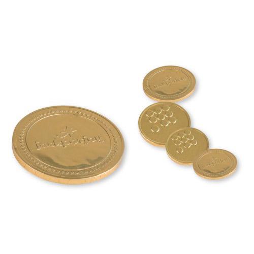 Monete di cioccolato personalizzabili » ABC Gadgets