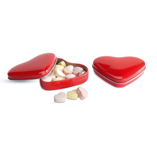 Scatolina a forma di cuore con caramelle personalizzabile » ABC