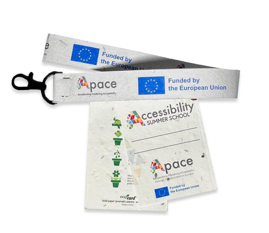 Badge in eco-card Fondazione Lia