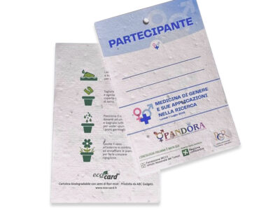 Badge in eco-card Centro Tumori Milano