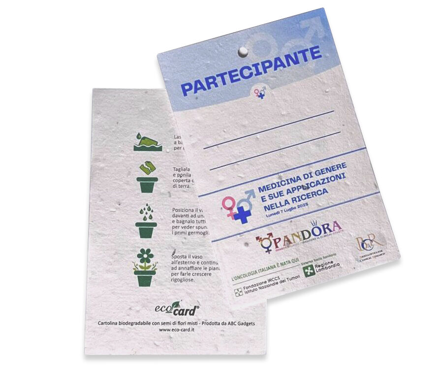 Badge in eco-card Centro Tumori Milano