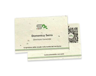 Biglietto da visita in eco-card Ricciolini s.r.l.