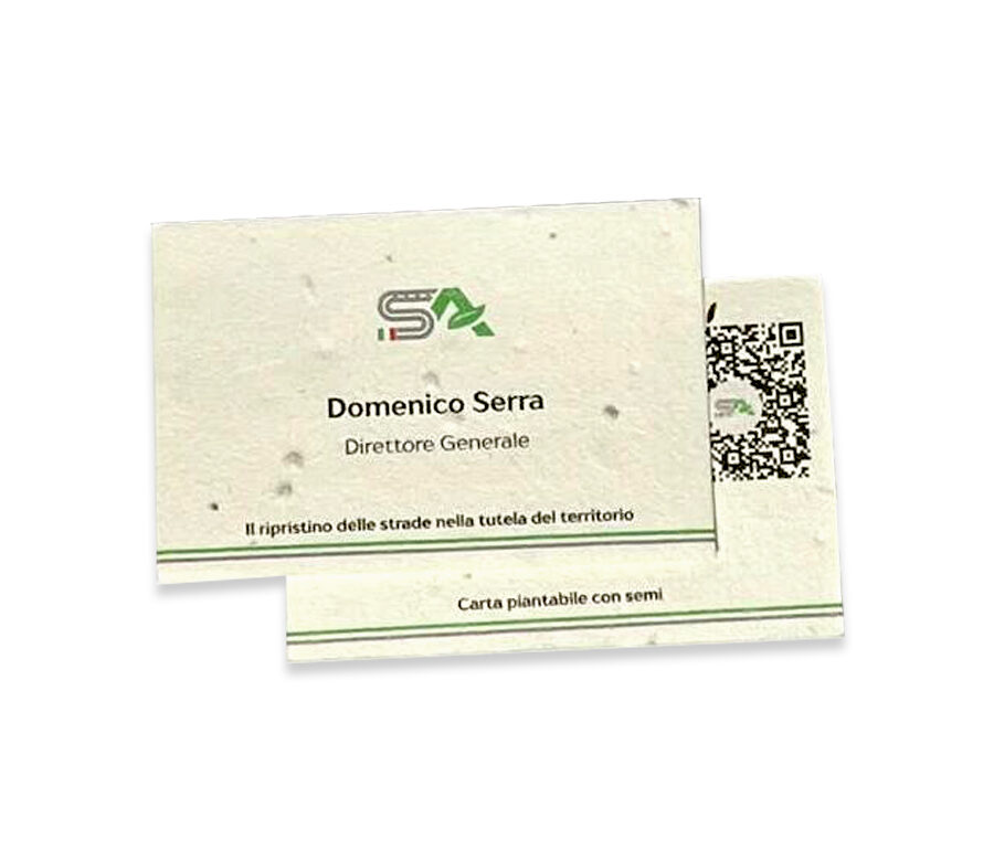 Biglietto da visita in eco-card Ricciolini s.r.l.