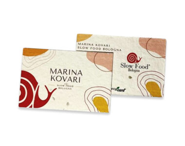 Biglietti da visita in eco-card Slow Food