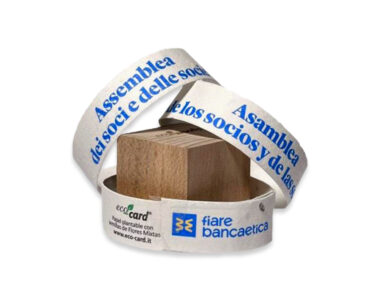 braccialetto in eco-card Banca Etica