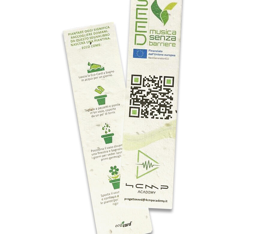 Segnalibro in eco-card 4CMP