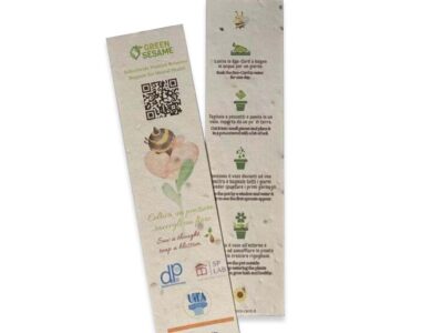segnalibro in eco-card Università di Chieti