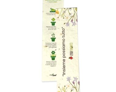 segnalibro in eco-card Zeropercento