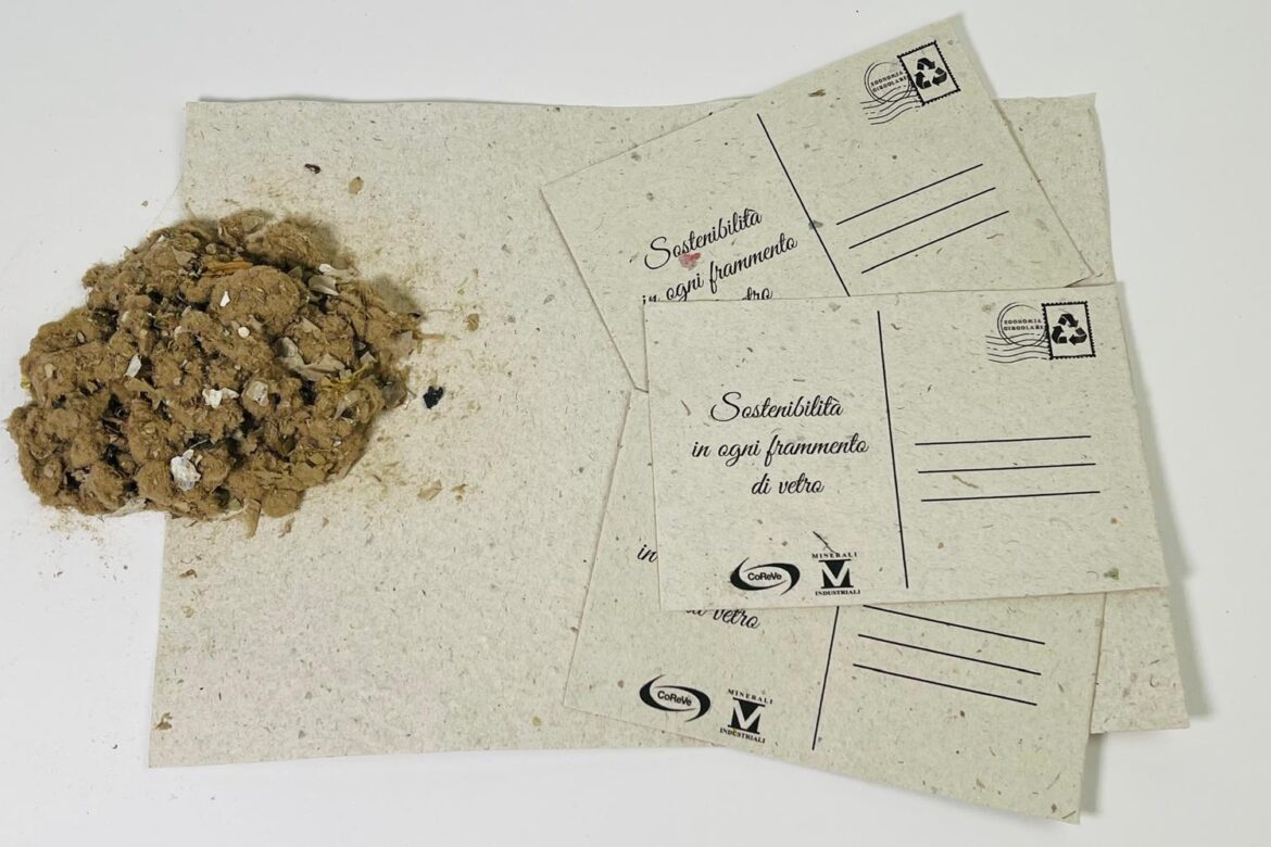Cartoline riciclate ecologiche